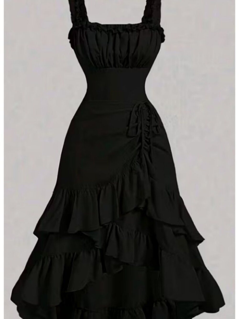 Retro Romantic Ruffled Hem Women's Maxi Dress  BRAND NEW - NEVER WORN